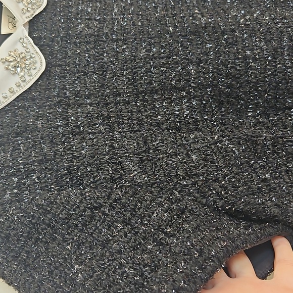 Eliza J Embellished Boucle Shift Minidress Size 16 - Picture 8 of 11